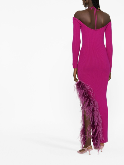 Giuseppe Di Morabito Tie-neck Midi Dress In Rosa