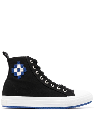 Shop Marcelo Burlon County Of Milan Lace-up High-top Sneakers In Schwarz