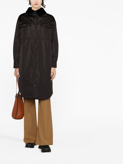 Moncler Long-length Insulated Jacket In Black