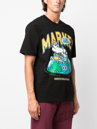 Shop Market Time To Chill Graphic T-shirt In Schwarz