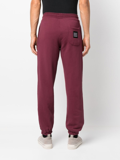 Shop Market Logo-patch Cotton Track Pants In Rot