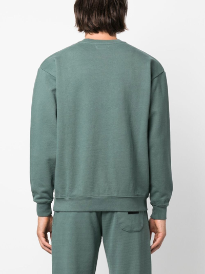 Market Oversized Fit Crew-neck Sweatshirt With Embossed Logo In Grün