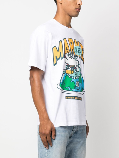 Shop Market Time To Chill Graphic T-shirt In Weiss