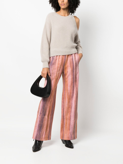 Shop Andersson Bell Tie-dye Drawstring Trousers In Orange