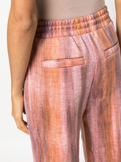 Shop Andersson Bell Tie-dye Drawstring Trousers In Orange