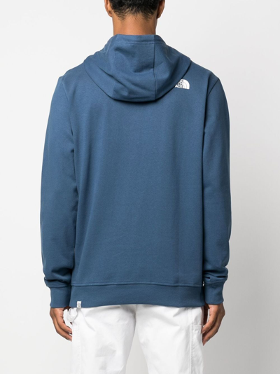 The North Face Berkeley Logo-print Hoodie In Blau