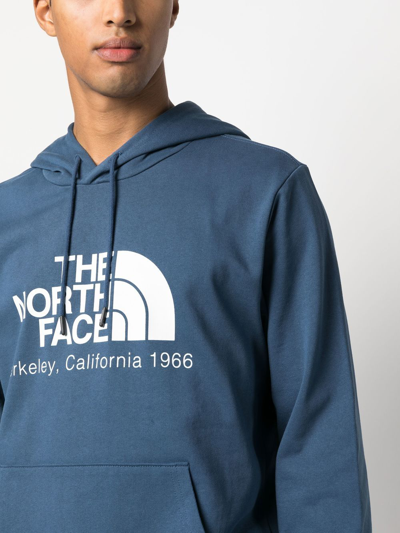 The North Face Berkeley Logo-print Hoodie In Blau