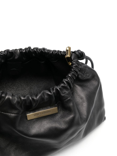 Shop Isabel Marant Drawstring-fastening Shoulder Bag In Schwarz