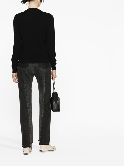Comme Des Garçons Play Logo-patch Cardigan In Schwarz