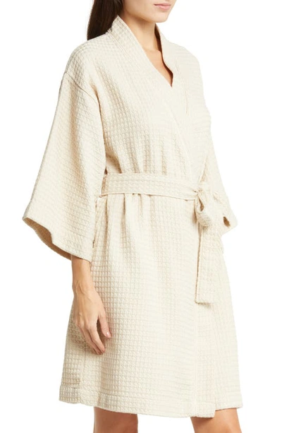 Nordstrom Everyday Waffle Robe In Beige Oatmeal