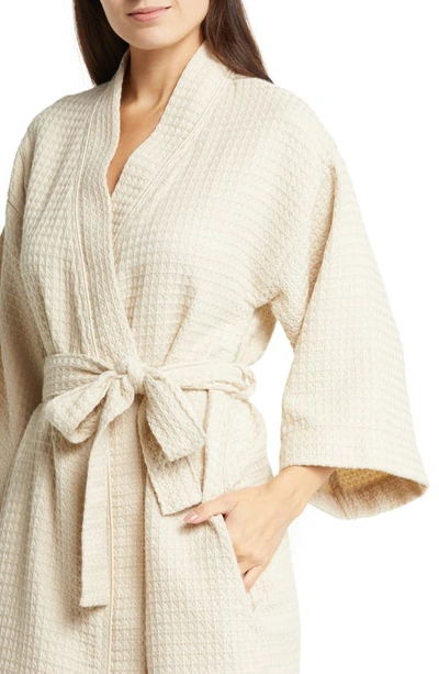 Nordstrom Everyday Waffle Robe In Beige Oatmeal