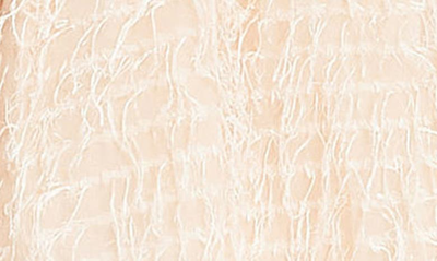 Shop Asos Design Fluffy Shirred Long Sleeve Minidress In Light Pink