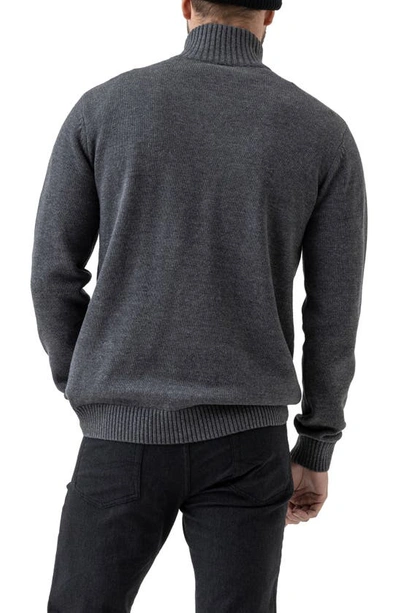 Rodd & Gunn Rodd And Gunn Merrick Bay Quarter-zip Sweater In Granite
