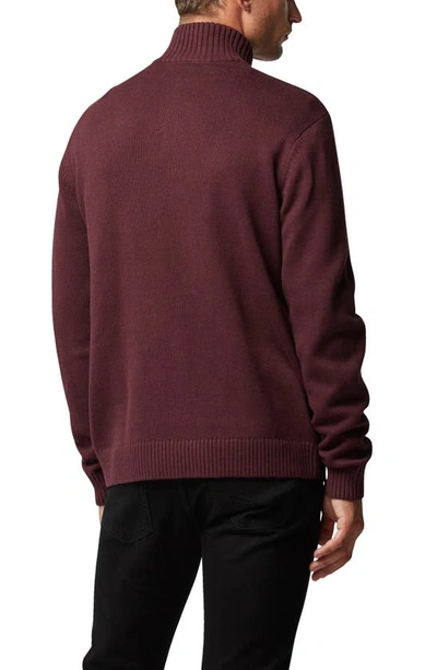 Shop Rodd & Gunn Merrick Bay Quarter Zip Sweater In Port