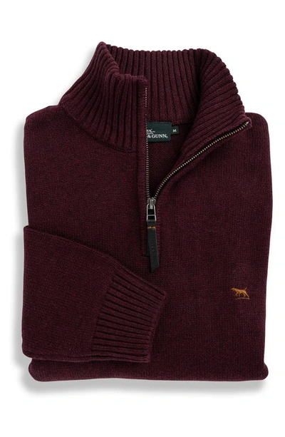 Shop Rodd & Gunn Merrick Bay Quarter Zip Sweater In Port