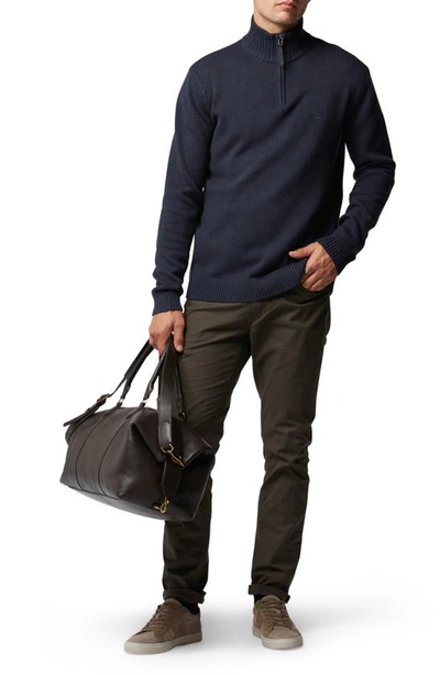 Shop Rodd & Gunn Merrick Bay Quarter Zip Sweater In Ink