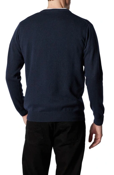 Shop Rodd & Gunn Queenstown Wool & Cashmere Sweater In Blue Granite