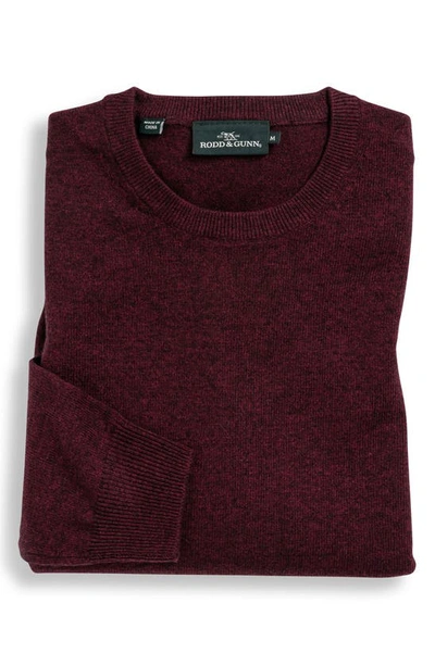 Shop Rodd & Gunn Queenstown Wool & Cashmere Sweater In Claret