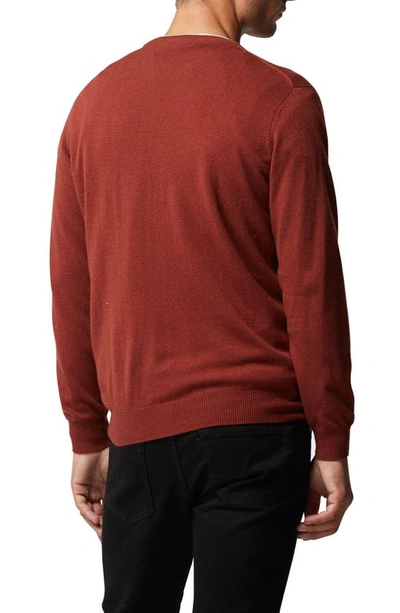 Rodd & Gunn - Cox Road Chunky Crew Neck Knit In Garnet Red Ep1011 In Rust