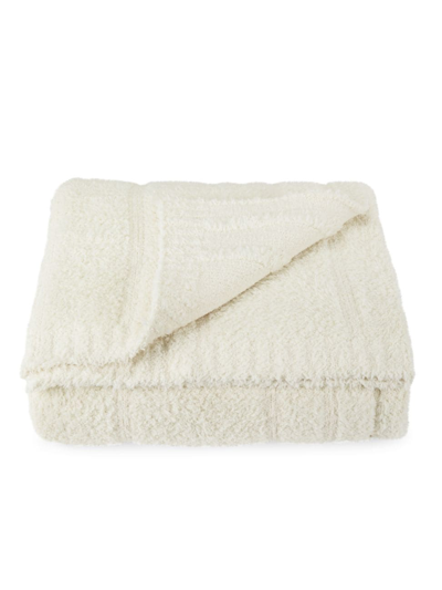 Shop Barefoot Dreams Cozychic Plush Blanket In Cream