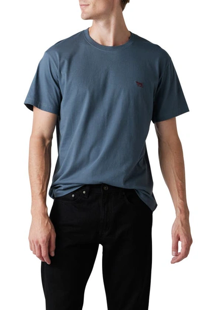 Shop Rodd & Gunn The Gunn T-shirt In Heather Blue