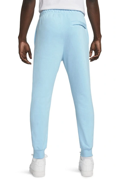 Shop Nike Club Pocket Fleece Joggers In Blue Chill/ White
