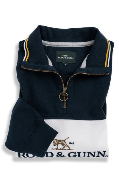 Rodd & Gunn Foresters Peak Quarter Zip Pullover In Midnight