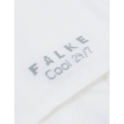 Shop Falke Men's White Cool 24/7 Stretch-organic-cotton Blend Socks