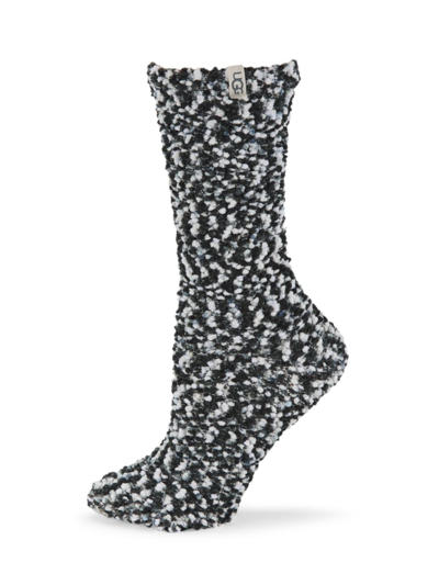 Shop Ugg Women's Adah Cozy Chenille Sparkle Socks In Grey