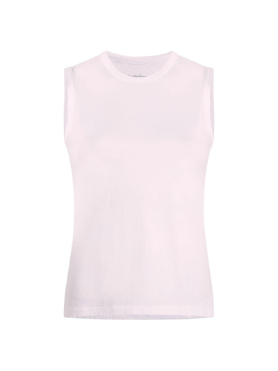 Shop Another Tomorrow Women's Sleeveless T-shirt In White