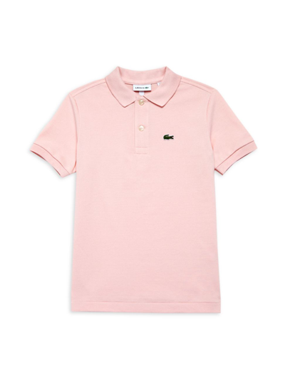 Shop Lacoste Baby's, Little Boy's & Boy's Short-sleeve Polo In Pink