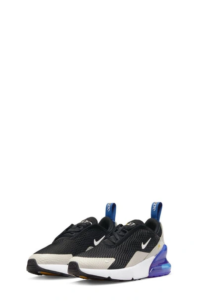 Nike Kids' Air Max 270 Sneaker In Black/ White/ Royal/ Bone | ModeSens