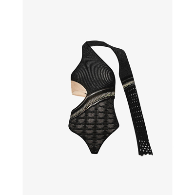 Roberta Einer Dina Bodysuit Black In Black