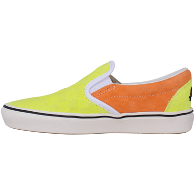 Shop Vans Comfycush Slip-on Yellow/red-checkerboard  Vn0a5dy64d2 Men's