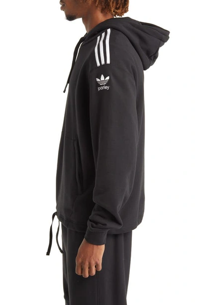 Shop Adidas Originals Adicolor Parley Organic Cotton Hoodie In Black