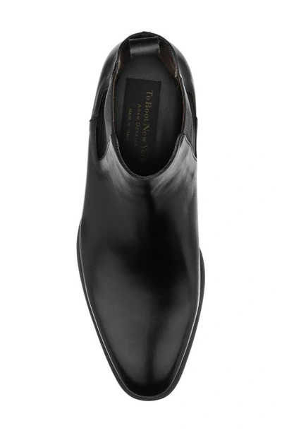 To Boot New York Weaver Leather Chelsea Boot In Butterfly Nero