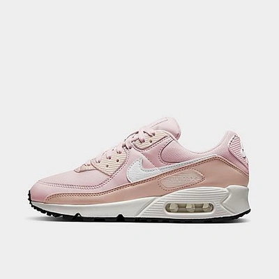 Shop Nike Women's Air Max 90 Casual Shoes In Barely Rose/summit White/pink Oxford