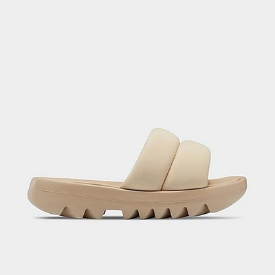 Shop Reebok Women's Cardi B Slide Sandals In Mod Beige