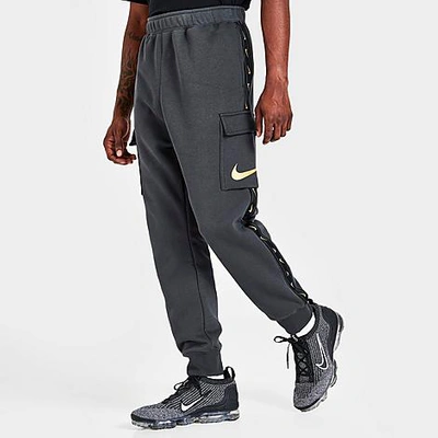 Nike Sportswear Repeat Tape Fleece Cargo Jogger Pants In Dark Smoke Grey |  ModeSens