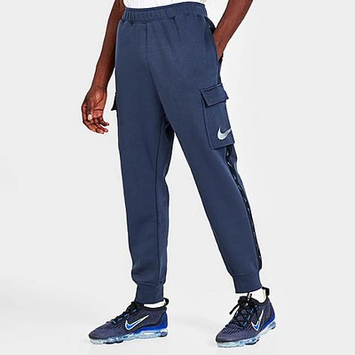 Nike Sportswear Repeat Tape Fleece Cargo Jogger Pants In Thunder Blue |  ModeSens