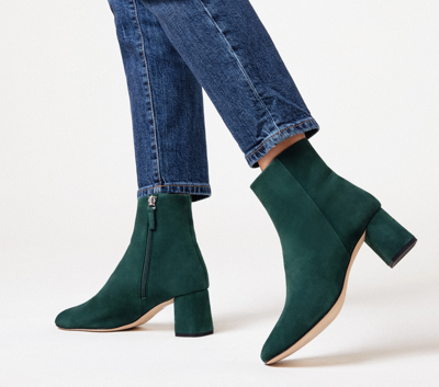 Shop Repetto Melo Ankle Boots In Deep Forest Green