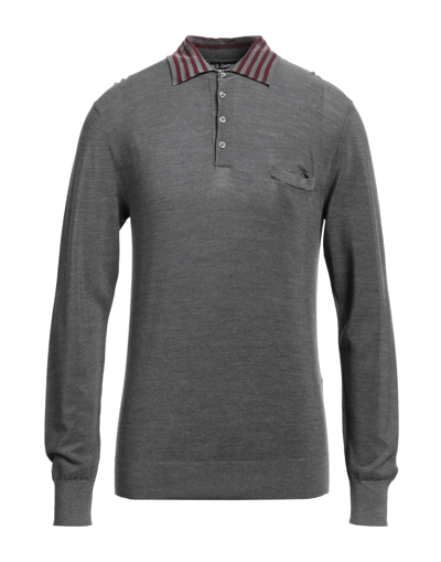 Shop Dolce & Gabbana Man Sweater Lead Size 40 Silk In Grey