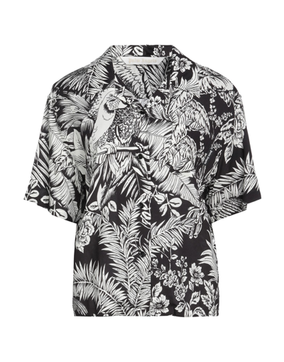 Shop Palm Angels Woman Shirt Black Size 6 Viscose, Polyester