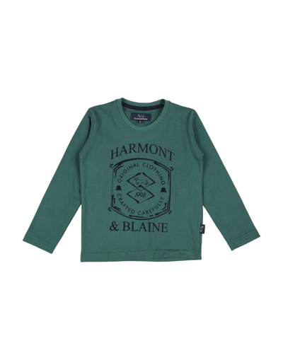 Shop Harmont & Blaine Man T-shirt Green Size 8 Cotton