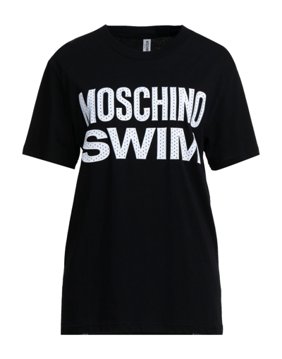 Shop Moschino Woman T-shirt Black Size Xs Cotton