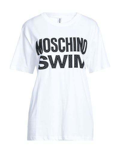 Shop Moschino Woman T-shirt White Size L Cotton