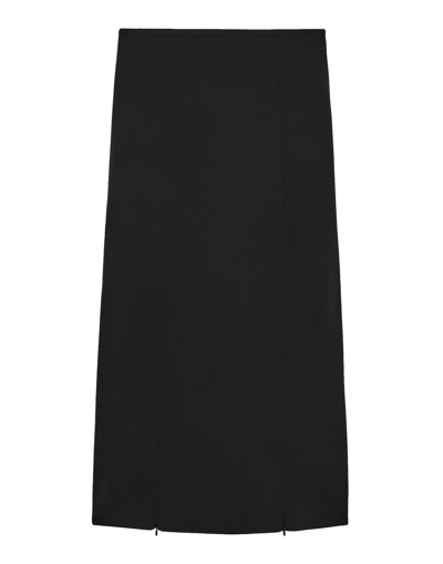 Shop Cos Woman Maxi Skirt Black Size L Cotton, Vise