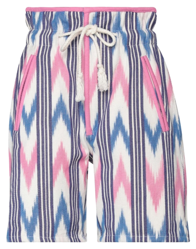 Shop Isabel Marant Étoile Marant Étoile Woman Shorts & Bermuda Shorts Blue Size 8 Cotton