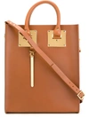 Sophie Hulme Mini 'albion' Tote In Brown