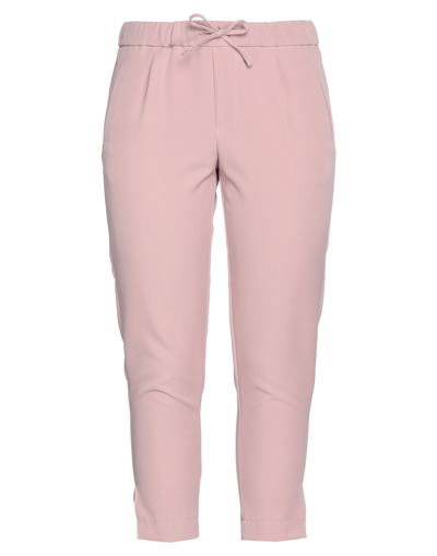 Shop Berwich Woman Pants Pastel Pink Size 8 Polyester, Elastane